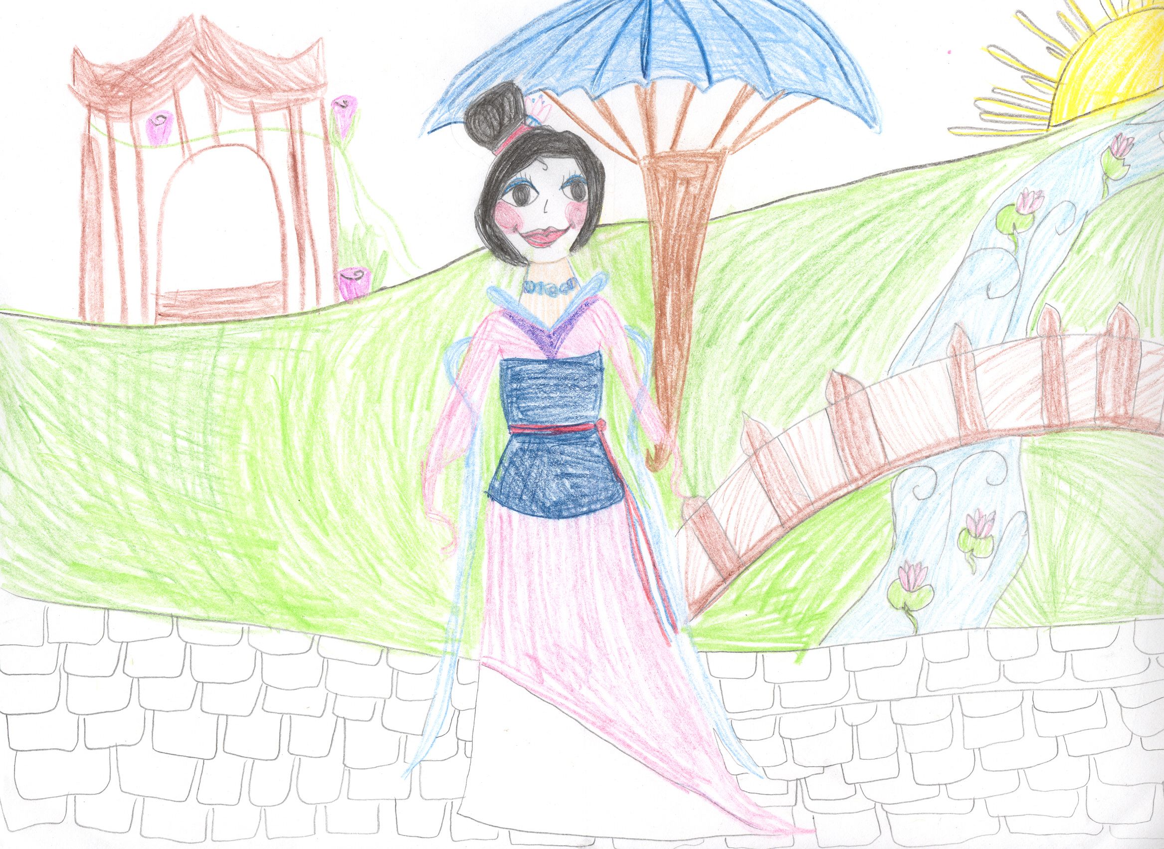 RecentArtIII/Mulan_at_the_bridge.jpg